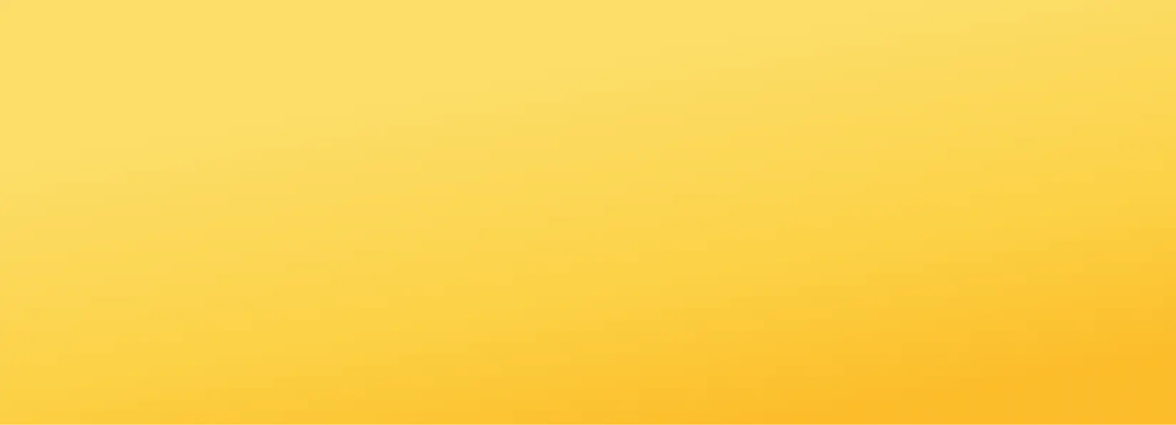 Solid yellow gradient background transitioning from pale yellow at top to golden yellow at bottom.